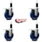 Service Caster 5'' Solid Poly Swivel 1-1/4'' Expanding Stem Caster Set Total Lock Brake, 4PK SCC-EXTTL20S514-SPUS-114-4 - alternate 4
